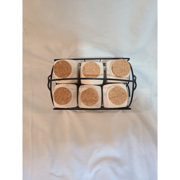 Rae Dunn Spice Rack Jars with Holder - Picture 3 of 13